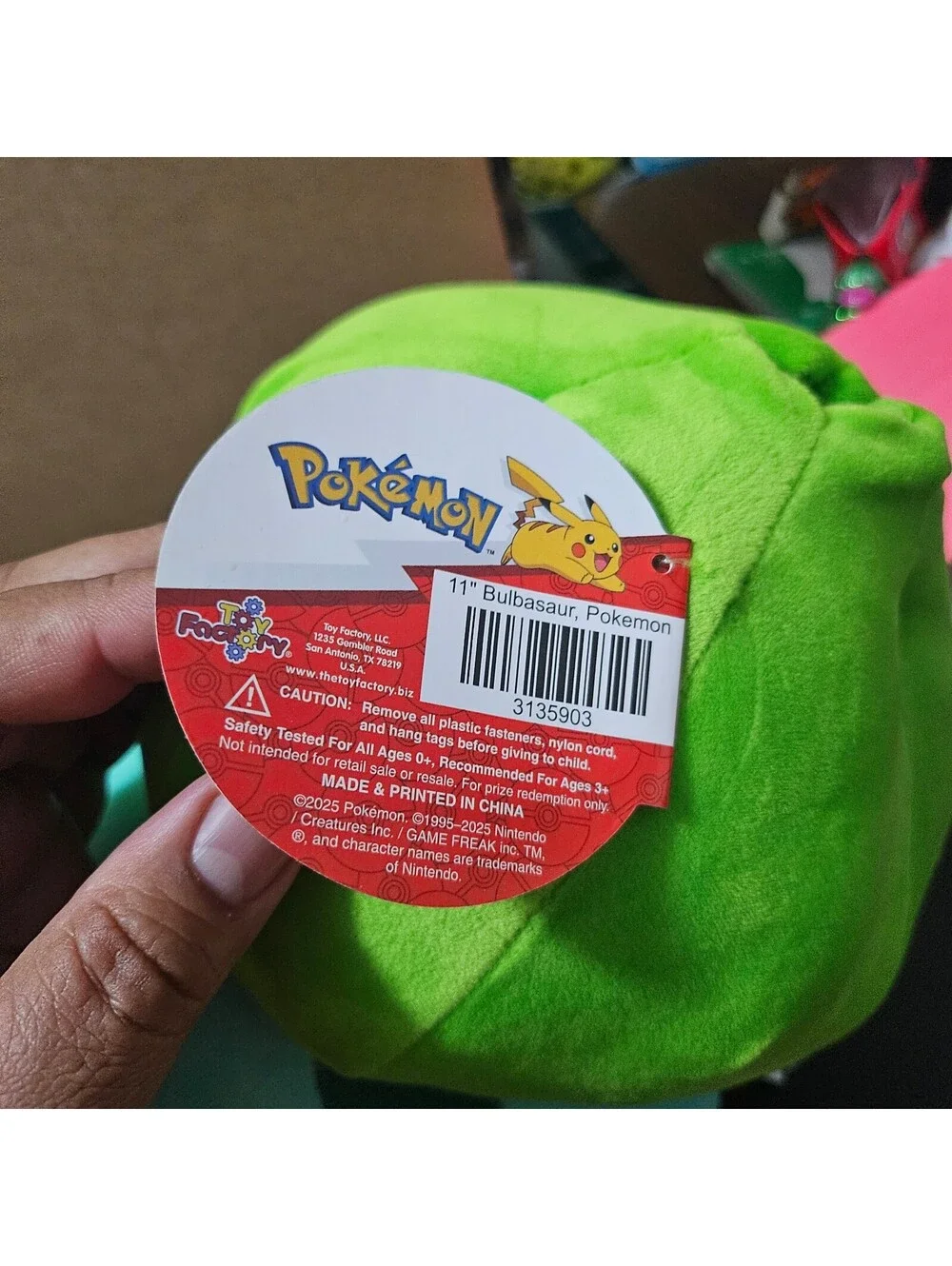 Pokémon Bulbasaur Plush Toy